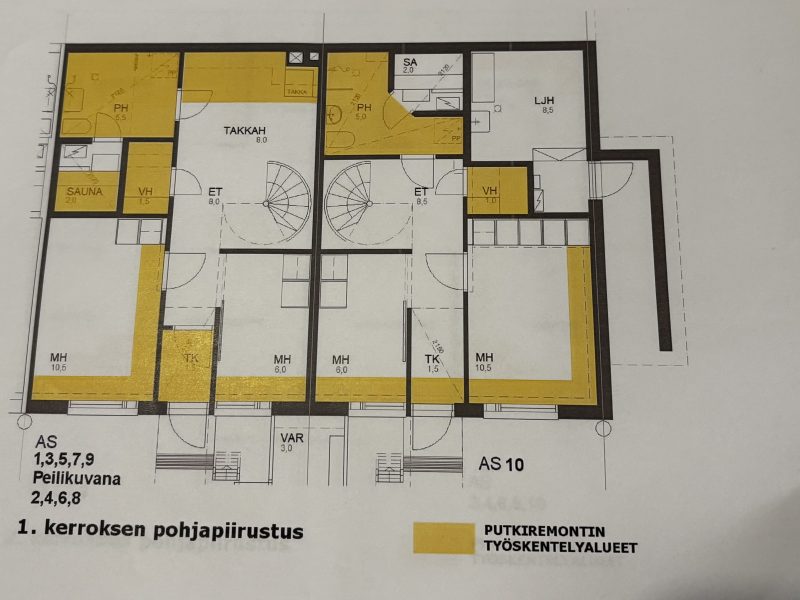 Vuokrattavana rivitalo-asunto rauhallisella alueella