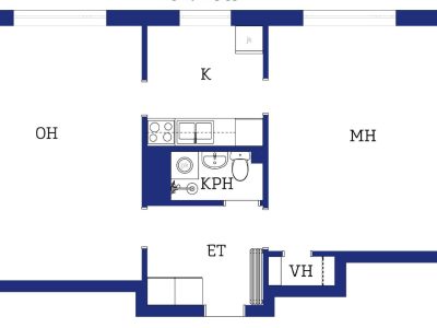 Annetaan vuokralle 20 m² huone kaksiosta 1.11. lähtien.